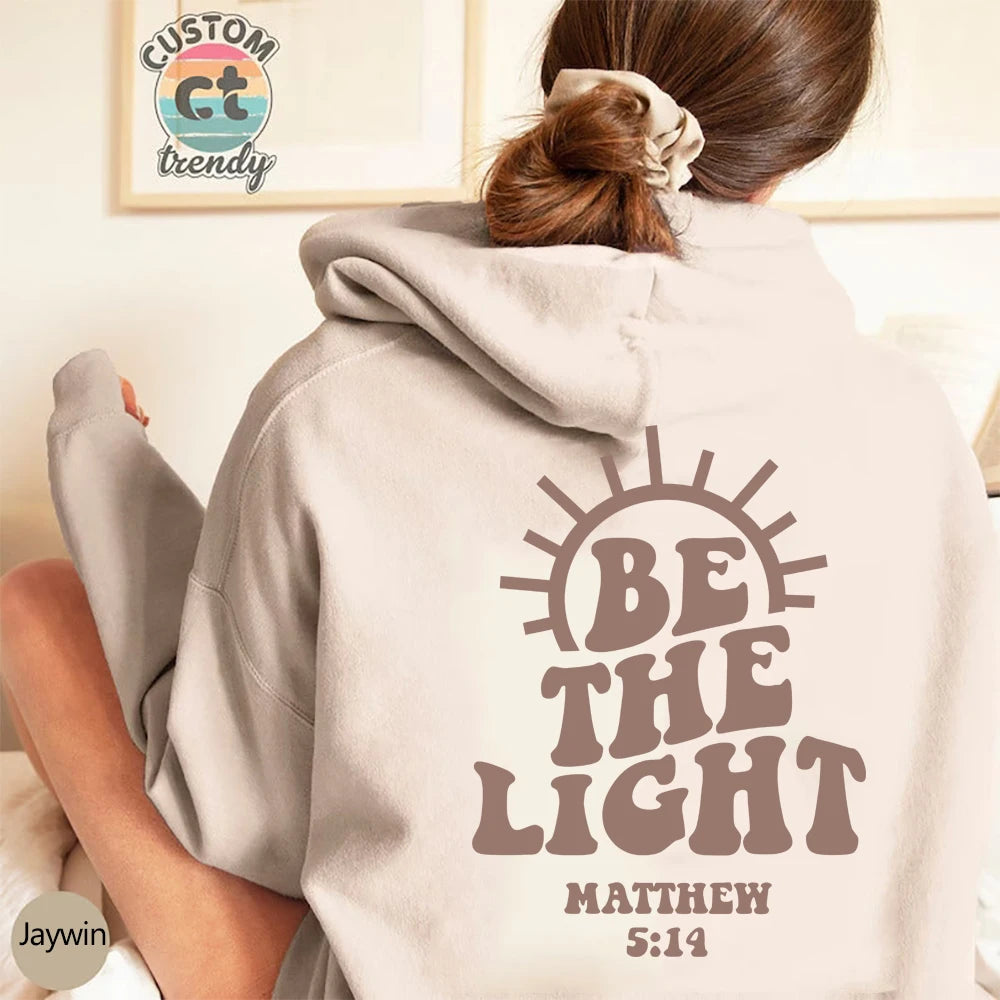 Matthew 5:14 Hooded Christian Sweatshirt for Women