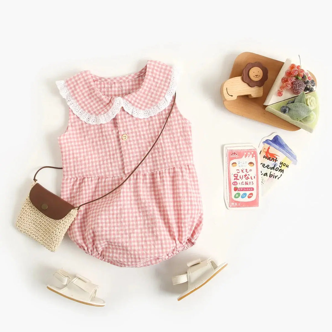 Flat lay of a child&